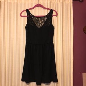 Aqua-Black Cocktail Dress